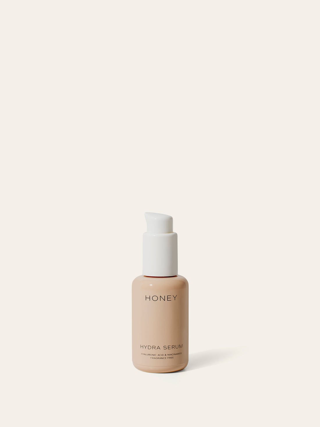 Natural hydrating serum in dusty pink bottle with white cap - fragrance-free clean skincare